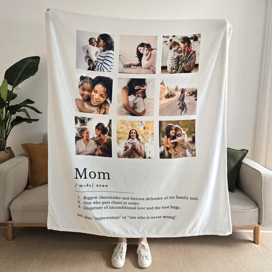 Nine Photos Mom Definition Blanket